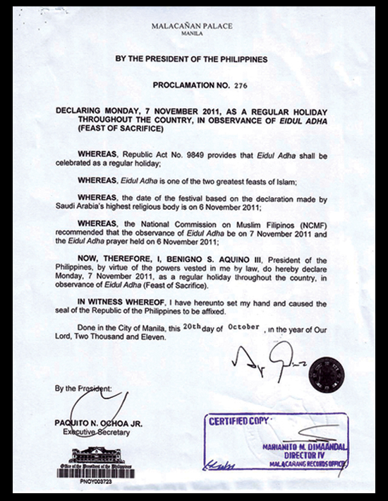 November 07, Monday, walang pasok dahil sa pagdiriwang ng ...