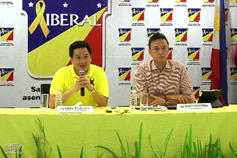 Liberal Party Spokespersons Quezon 4th District Lorenzo 'Erin' R. Tañada III and Marikina 2nd District Rep. Romero 'Miro' Quimbo (UNTV News)