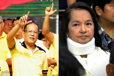 FILE PHOTOS: President Benigno Aquino III and former President Gloria Macapagal Arroyo (UNTV News)