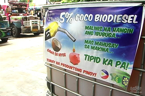 Ang kampanya ng Philippine Coconut Authority, DOST at Department of Agriculture na pagsusulong ng paggamit ng biofuel mula sa mga bunga ng niyog. (UNTV News)